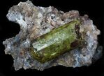 Apatite Crystal In Matrix - Durango, Mexico #33844-1